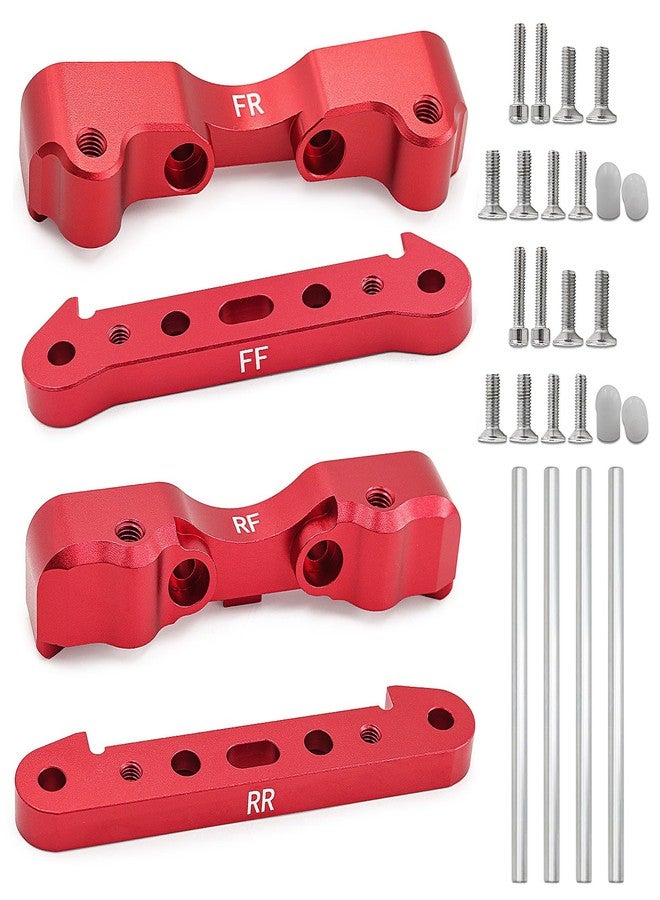 POLANTA 4Pcs Aluminum Alloy Suspension Hanger Lower Arm Mount Set Front Rear for 1/5 Arrma Kraton 8S Outcast 8S Upgrade Parts,Replace ARA330556ARA330594 ARA330588 ARA330557 - Image 2